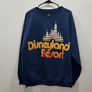 Disneyland Resort Navy retro ombré Sweatshirt Walt Disney XL Disney Parks shirt